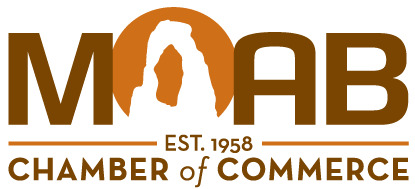 Moab Chamber Logo Moab chamber of Commerce, moab UT, Grand County Utah, Grand County chamber of commerce